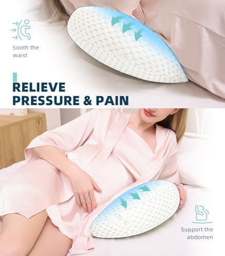 Oternal Pregnancy Pillow Side Sleep Support for Belly and Hips