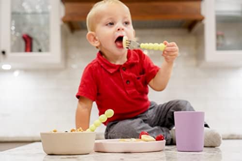 melii Caterpillar Spoon Fork Set for Toddlers