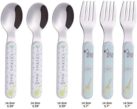ANNOVA Cute Animals Kids Silverware Set 6 Pieces