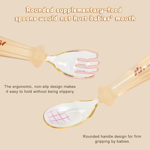 Suvast Reusable Baby Spoon Set 100 BPA Free