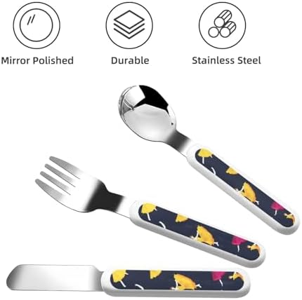 Ballroom Dance Pattern Flatware Set with Travel Case