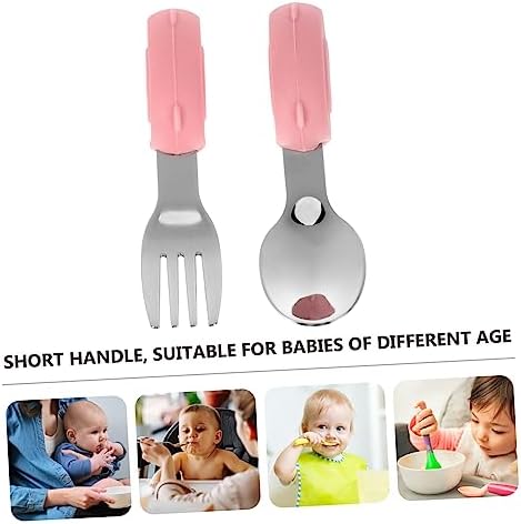 VICASKY 2pcs Pig Design Stainless Steel Utensils Set 1