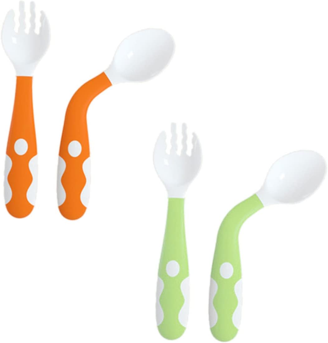 SHOWERORO 4-Piece Bending Fork and Spoon Set
