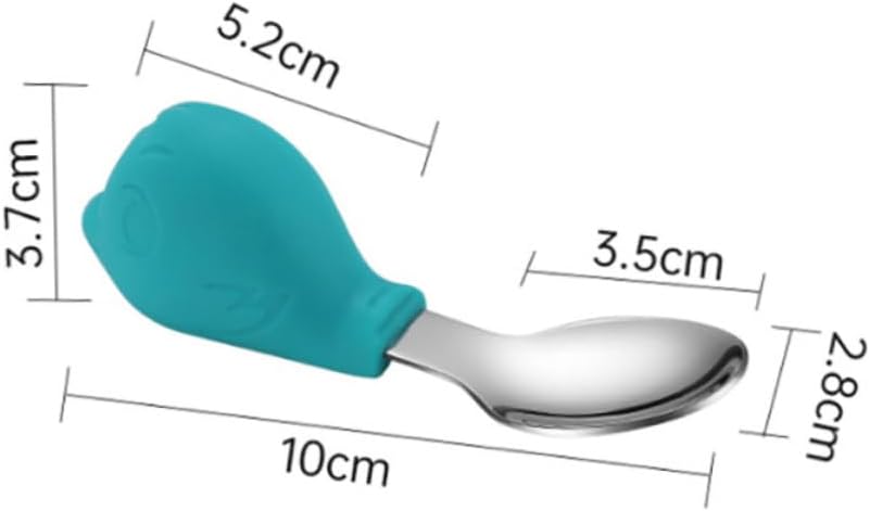 MAGICLULU 2pcs Fork and Spoon Set with Non-Slip Handles