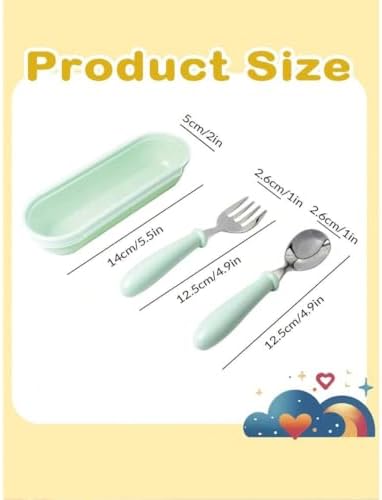 Personalized Toddler Stainless Steel Flatware Set 1