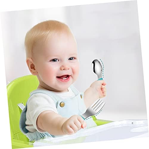 STOBAZA Baby Training Spoon and Fork Set