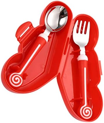 Hemoton Baby Fork Spoon Set with Travel Case 1