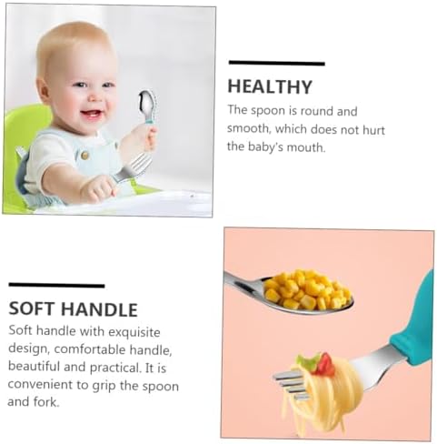 HOLIDYOYO Training Tableware Set with Soft Handle