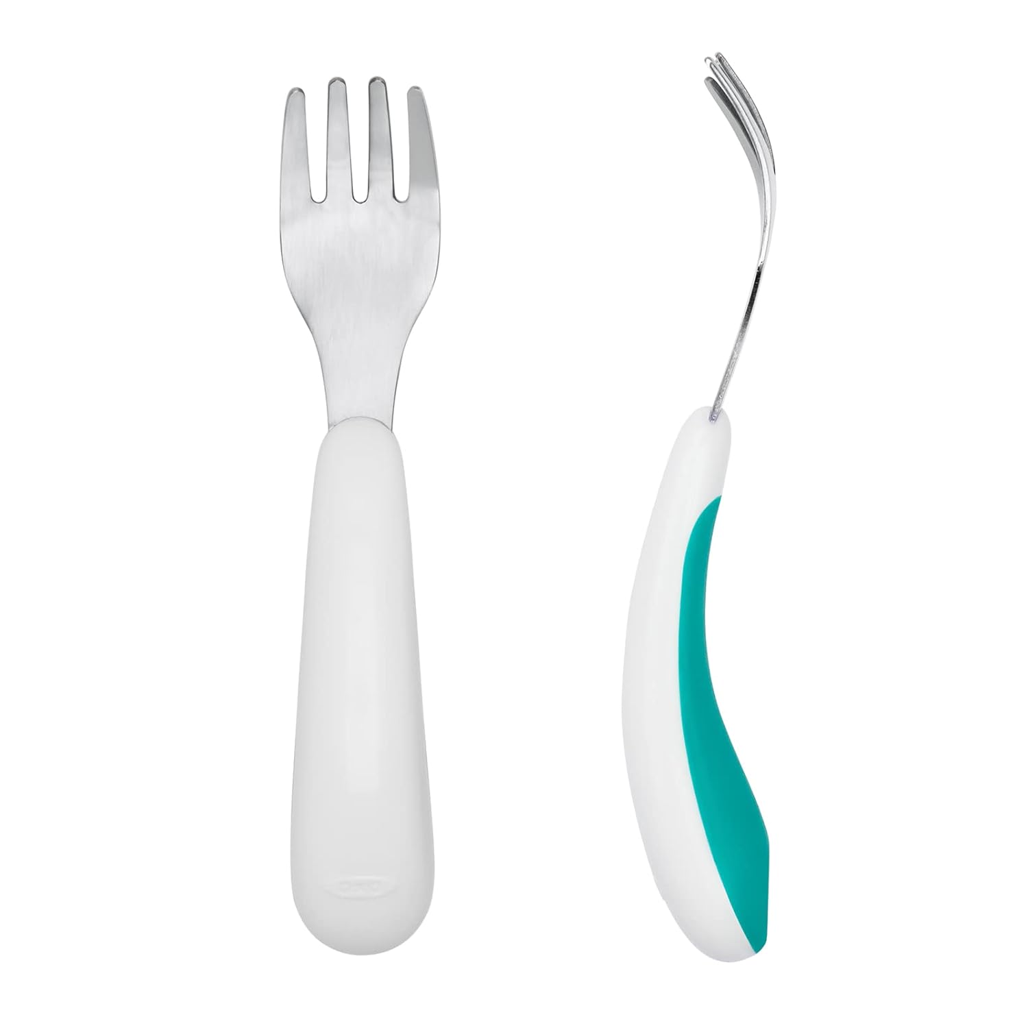 OXO Tot On-The-Go Fork and Spoon Set Teal