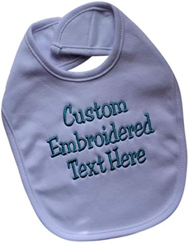 Funny Girl Designs Personalized Baby Bib with Custom Text