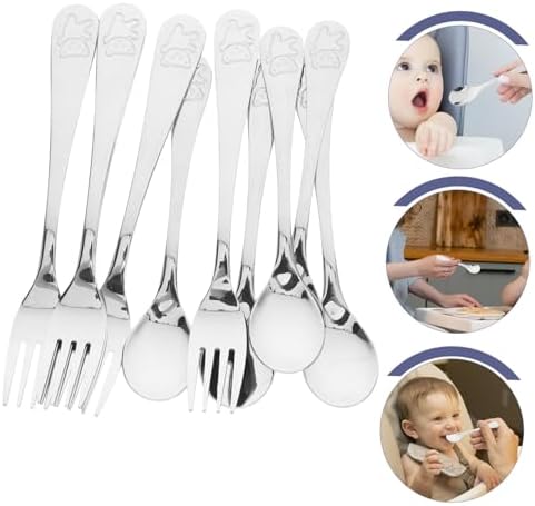 ULTECHNOVO Compact Cutlery Set with Bear Handles