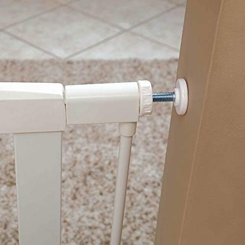MidWest Homes for Pets 39 Tall Walk-Through Steel Pet Gate White