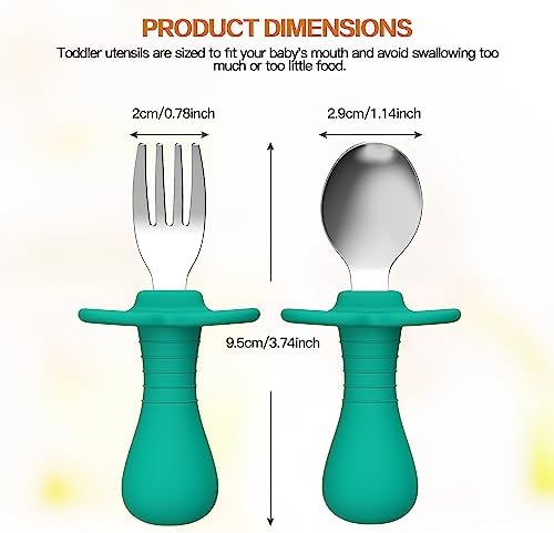 SFCCMM 4-Piece Toddler Utensils Set