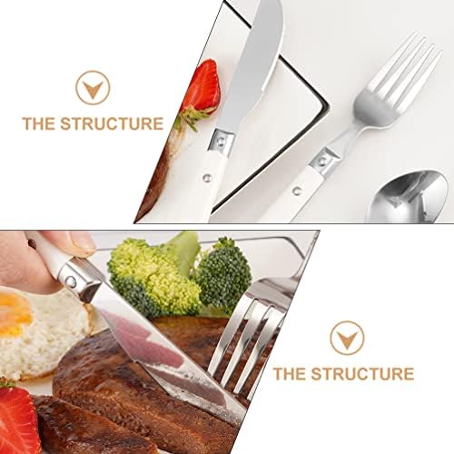 Angoily 1 Set Stainless Steel Cutlery for Self Feeding