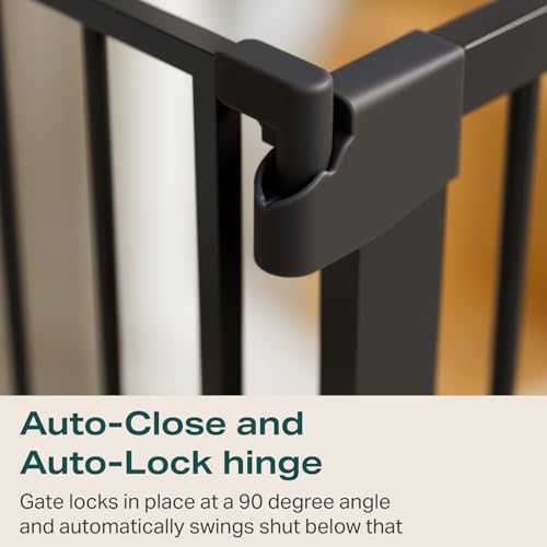 Cumbor 297-46 Black Baby Gate for Stairs