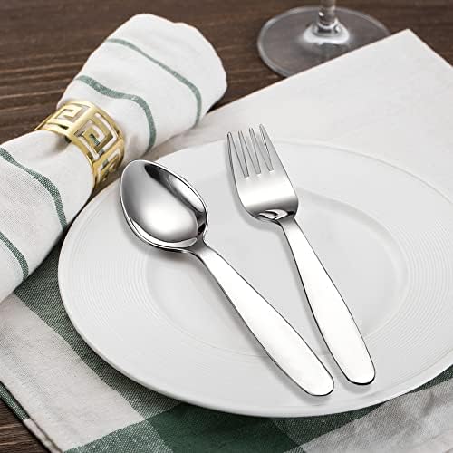 VANRA 2-Piece Kids Fork Spoon Set with Travel Case