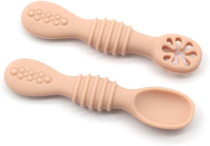 HeyPeacock Silicone Baby Utensil Set 6-Pack