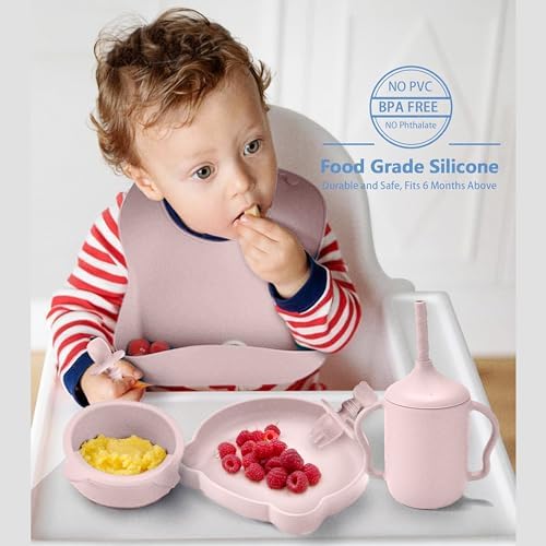 Childlike Behavior Weaning Set of 7 - Safe Silicone Feeding Essentials