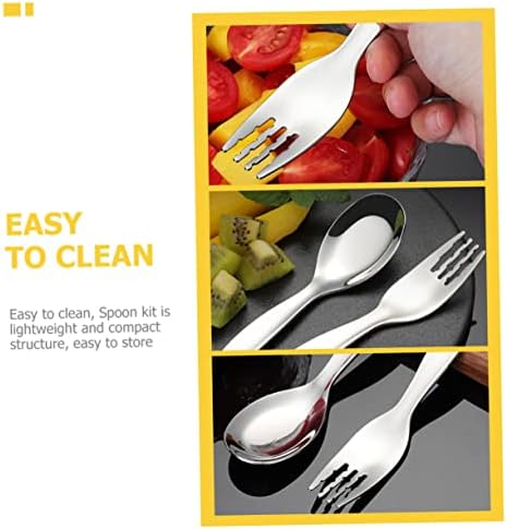 GARVALON 316 Stainless Steel Fork Spoon Set 2PCS