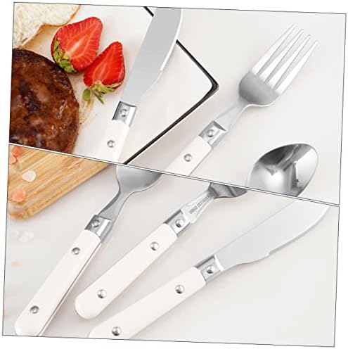 SHOWERORO 2Pcs Stainless Steel Fork and Spoon Set