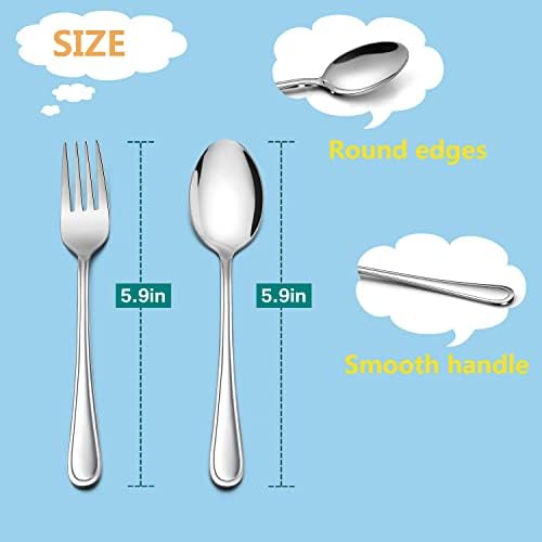 LIANYU 6-Piece Kids Silverware Set 1