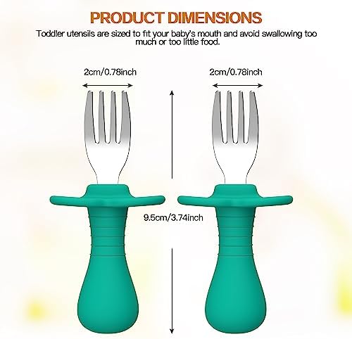 SFCCMM Toddler Baby Forks - Pink