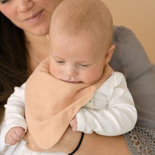 Crane Baby Muslin Baby Bib Set for Boys and Girls