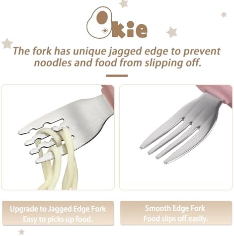 Qkie Toddler Flatware Set 8 Months BPA Free
