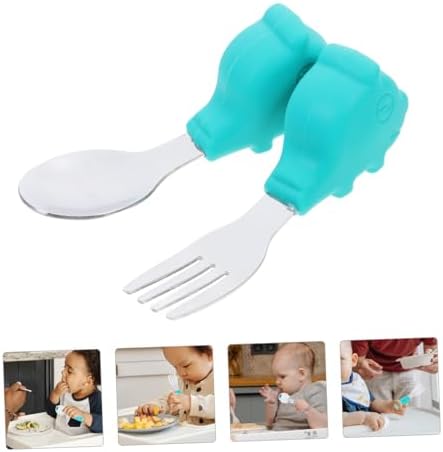 Baby Training Fork and Spoon Set for Home Dining