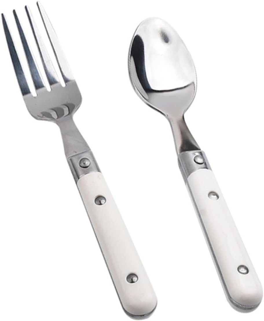 SHOWERORO 2Pcs Stainless Steel Fork and Spoon Set
