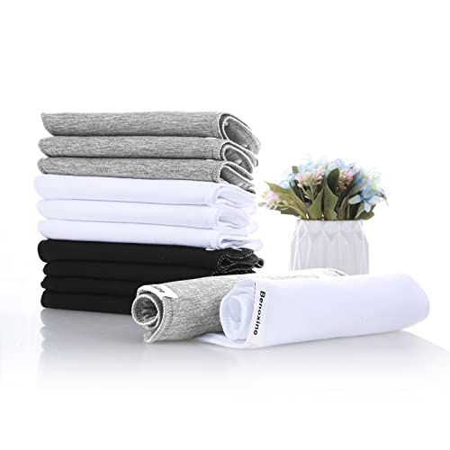 Benoxine Baby Burp Cloth Set 12 Pack 3 Layers 100 Cotton