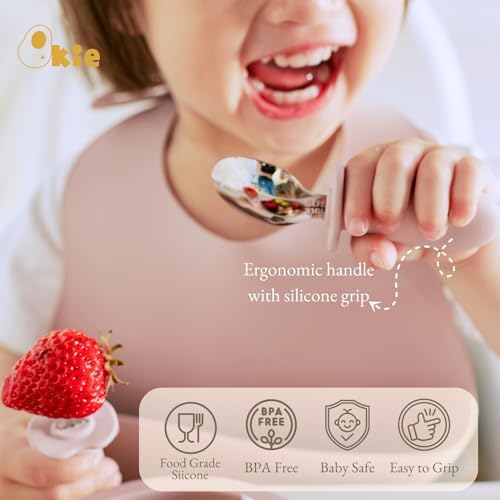 Qkie Toddler Flatware Set 8 Months BPA Free