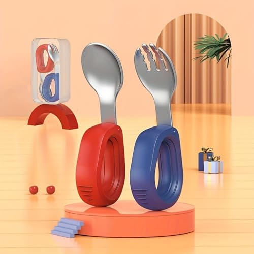 Yimido Kids Fork Spoon Set BPA-Free Durable Toddler-Safe