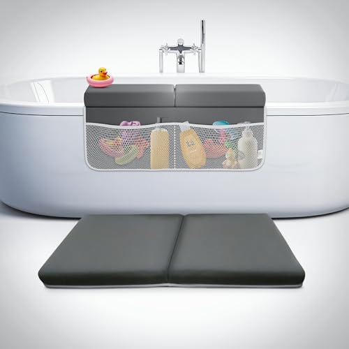 FluffyTub Baby Bath Kneeler with Elbow Rest Pad Set