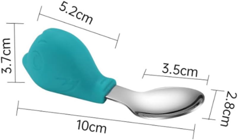 VOSAREA Training Fork and Spoon Set 2pcs for Babies