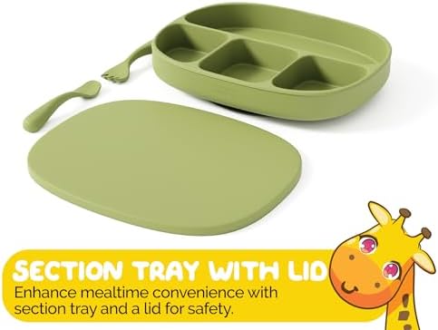 Muqee Peeko Baby Feeding Essentials Set - 3 Piece Green