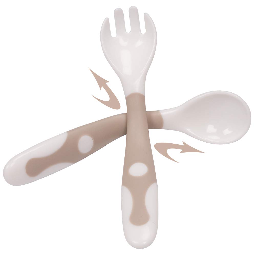 Baby Utensils Spoon Fork Set with Travel Safe Case 1