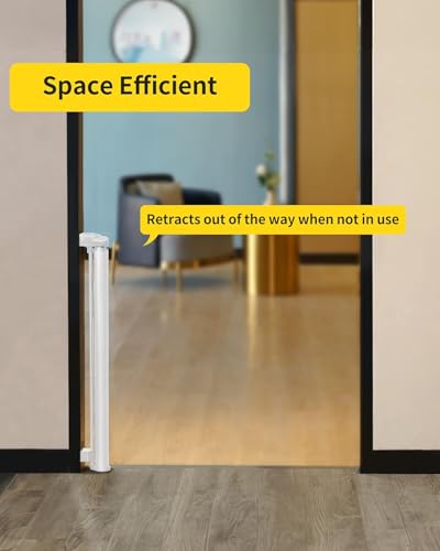 dearlomum Retractable Baby Gate - 33 Tall 55 Wide