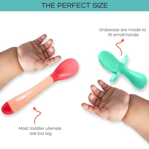 Grabease Baby Spoons Toddler Set Mint