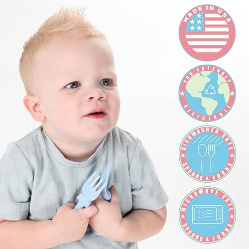 Spoon la la Toddler Utensils Set - 6 Pack 3 Spoons 3 Forks