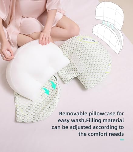 Oternal Pregnancy Pillow Side Sleep Support for Belly and Hips