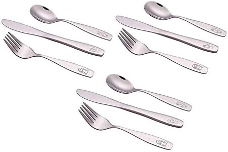 ANNOVA Kids Silverware Set 6PCS Stainless Steel