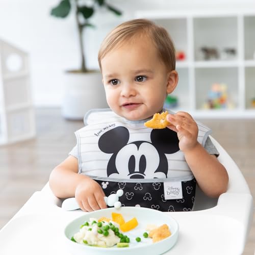 Bumkins Disney Baby Plate and Spoon Set Microwave Safe Ages 6 Months Up