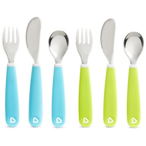 Munchkin Splash 6pc Toddler Utensil Set with 3pc Suction Bowls