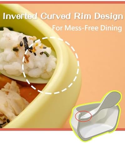 Tiny Genius Toddler Utensils Set with Bowl - Non-Slip BPA Free Ergonomic