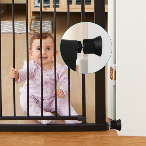 4 Pack Baby Gate Wall Protector Extension Kit Black