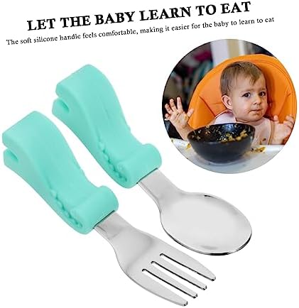 VICASKY Dinosaur Stainless Steel Fork Spoon Set