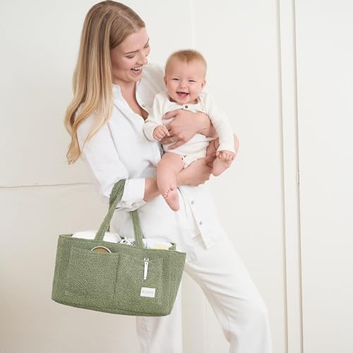 ZICOTO Baby Caddy Organizer - 3 Compartment Storage Basket
