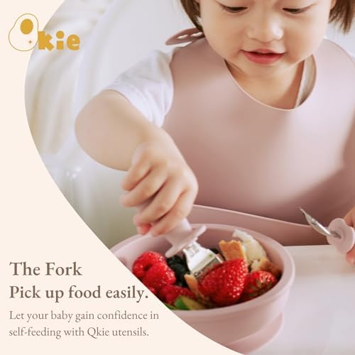 Qkie Toddler Flatware Set 8 Months BPA Free