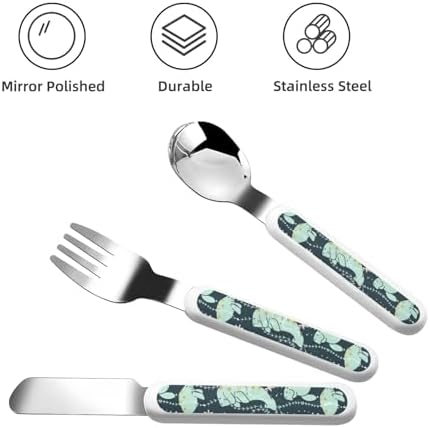 Manatee Animals Calf Print Flatware Set with Travel Case